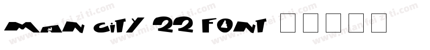 Man City 22 font字体转换
